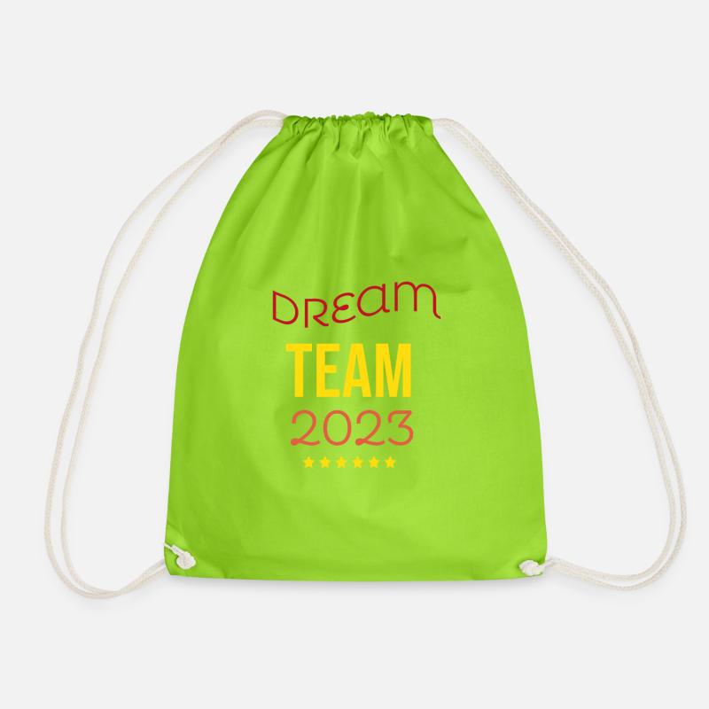 Dream Team 2023 - Drawstring Bag - neon green
