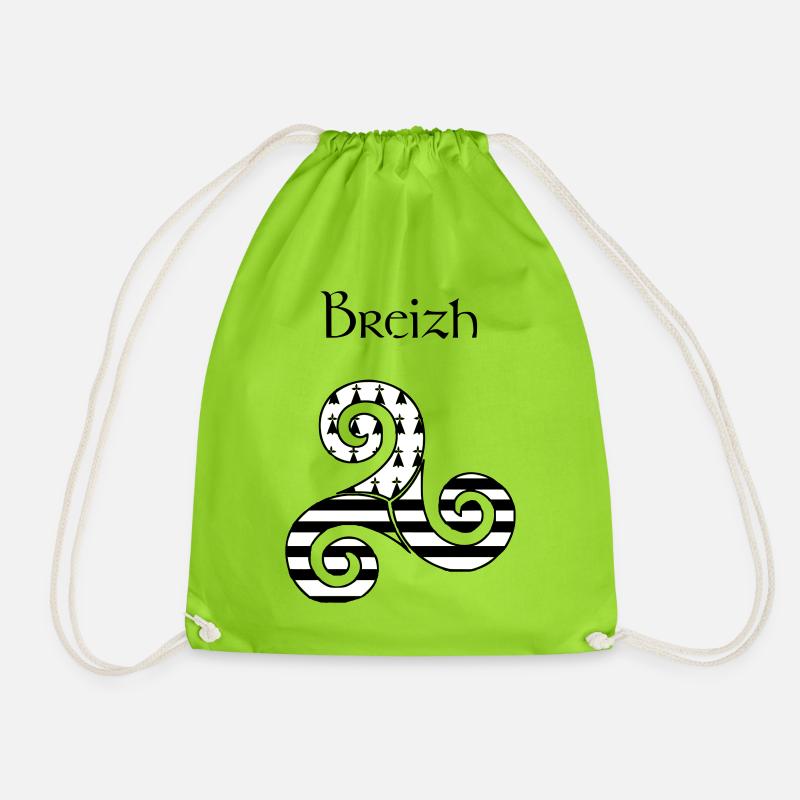 bretagne - Sac de sport léger - vert néon