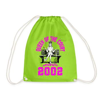 Maillot de tennis anniversaire femme 2002 - Sac de sport léger - vert néon - Devant