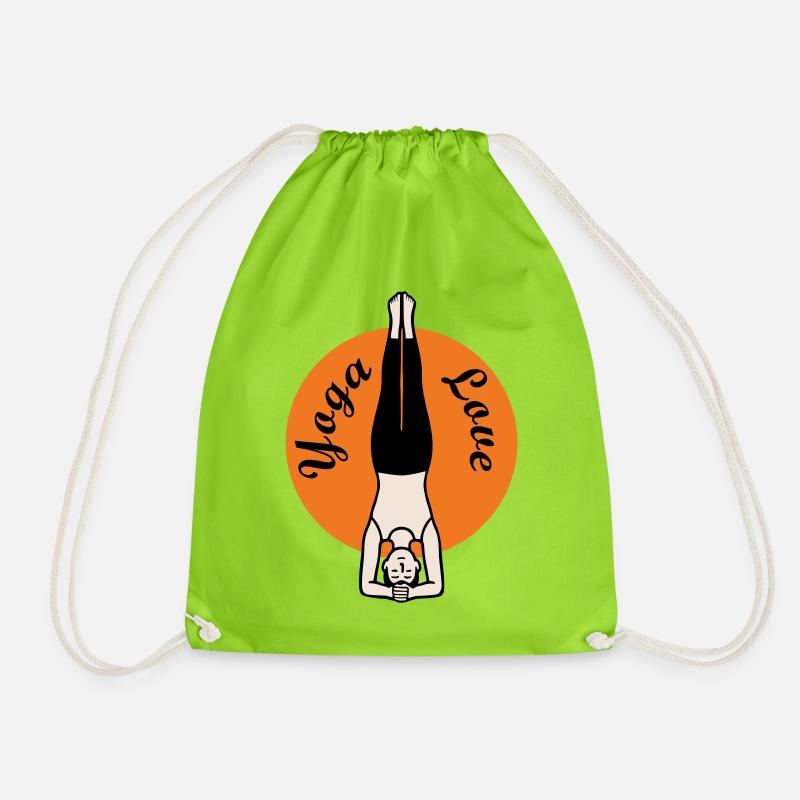 Yoga - Drawstring Bag - neon green