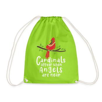 Les cardinaux apparaissent lorsque les anges sont proches de la citation - Sac de sport léger - vert néon - Devant