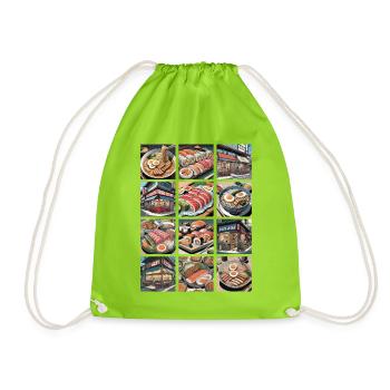Sushi-Mix - Turnbeutel - Neongrün - Vorne