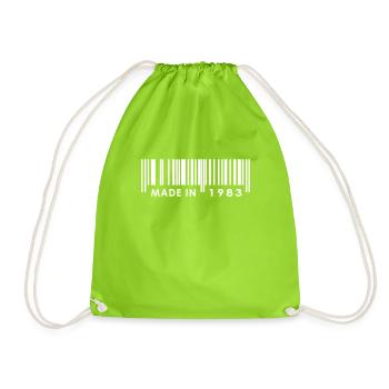 Anniversaire 1983 - Sac de sport léger - vert néon - Devant