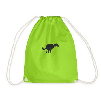 LA HAINE DE L’HOMME DE MERDE PROVERBES DE FOOT CADEAU - Sac de sport léger - vert néon - Devant