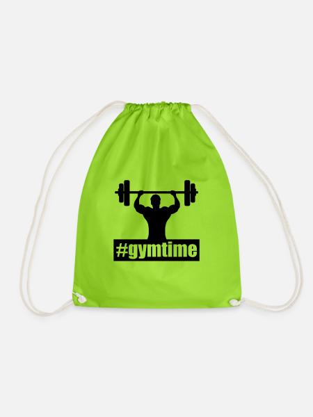 Fitness - Turnbeutel - Neongrün