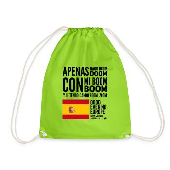 Eurovision España SLOMO - Drawstring Bag - neon green - Front