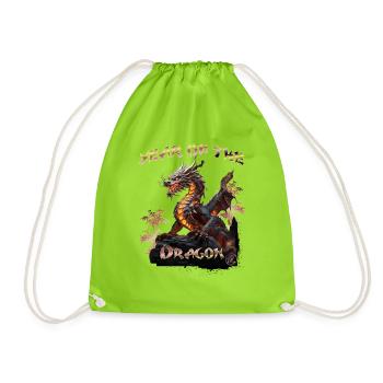 L’année du dragon - Sac de sport léger - vert néon - Devant
