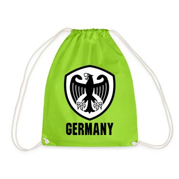 Armoiries de l’aigle fédéral Allemagne - Sac de sport léger - vert néon - Devant