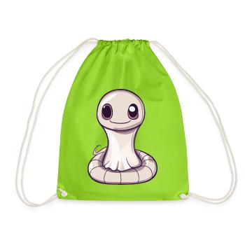 Serpent Cobra Halloween Fantôme - Sac de sport léger - vert néon - Devant