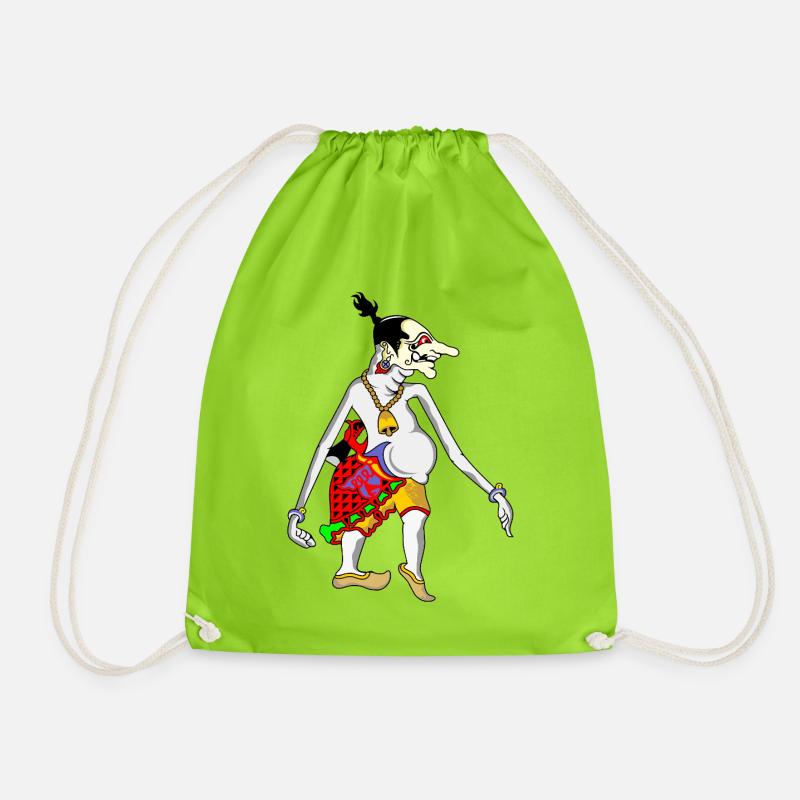 Grotesque Goblin-Tänzerin Tee - Turnbeutel - Neongrün