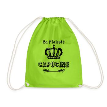 Her Majesty Capucine - Drawstring Bag - neon green - Front