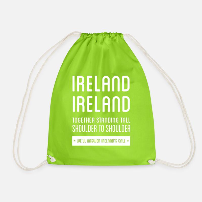 Ireland Rugby Anthem - Drawstring Bag - neon green