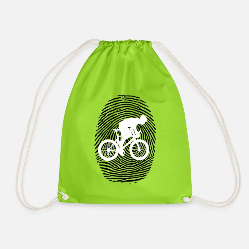 Radfahrer - Turnbeutel - Neongrün