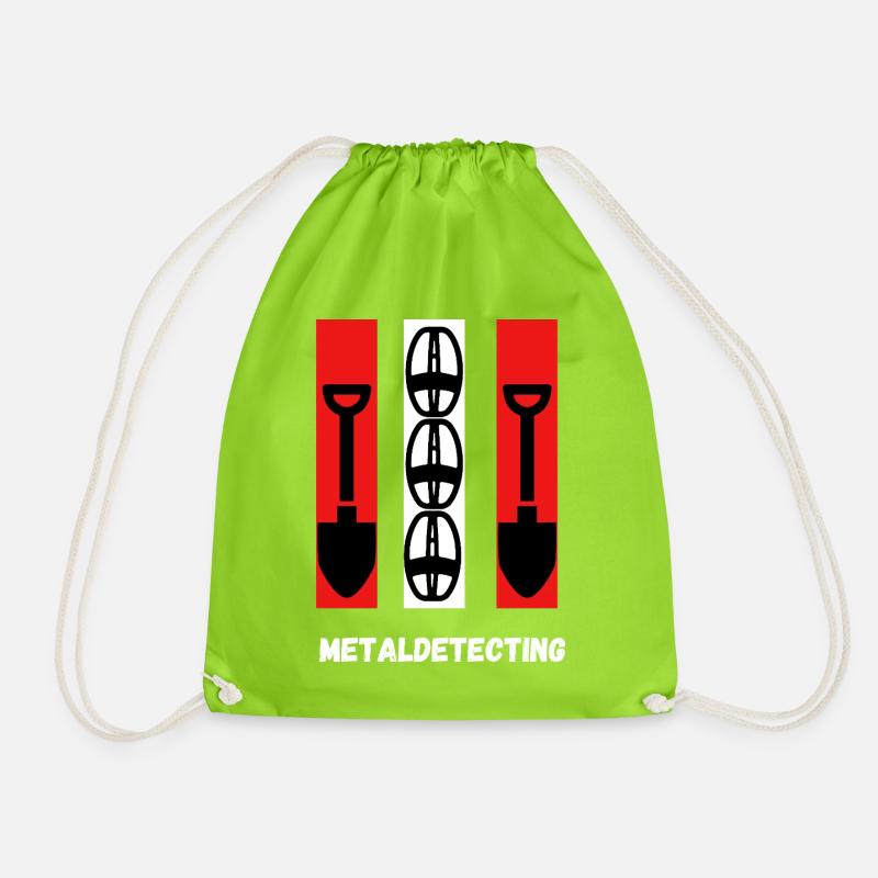 Metaldetecting - Drawstring Bag - neon green