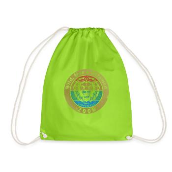 16. Geburtstag Sauvage, libre et indompté depuis 09/2008 - Sac de sport léger - vert néon - Devant