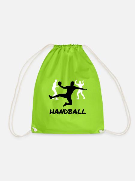 Handball - Turnbeutel - Neongrün