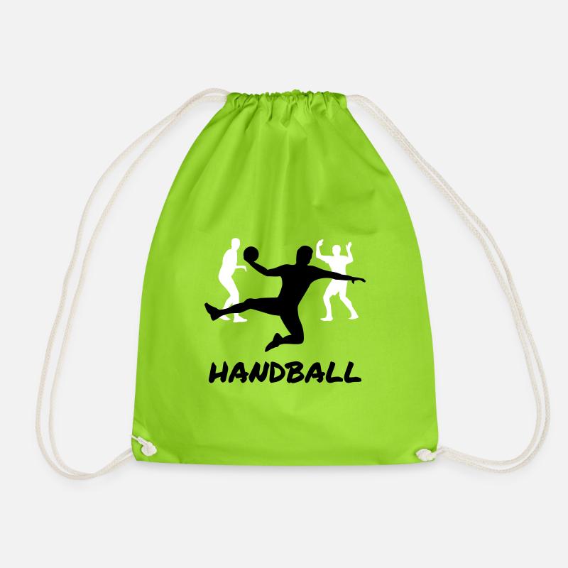 Handball - Turnbeutel - Neongrün