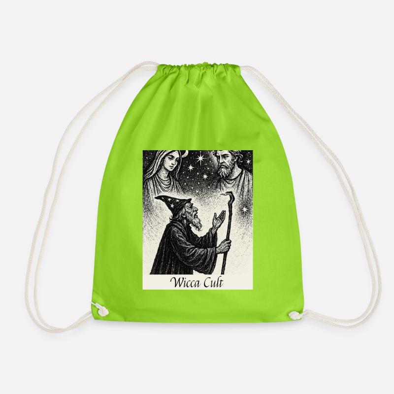 Wicca Cult - Drawstring Bag - neon green