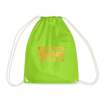Édition Limitée 35ème Anniversaire - ꝏ Approvisionnement 09/1989 - Sac de sport léger - vert néon - Devant