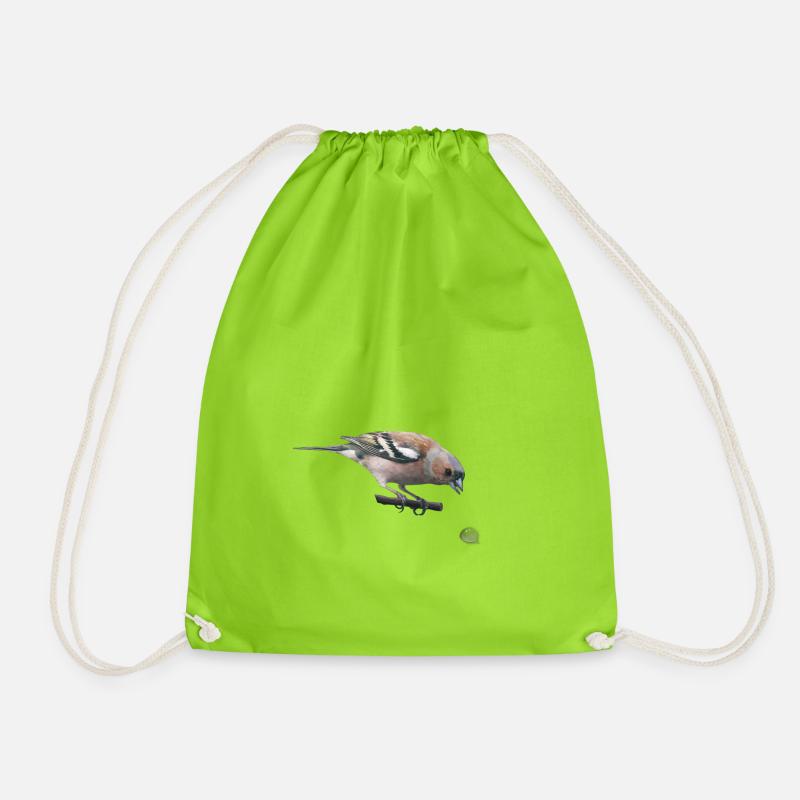 Chaffinch - Drawstring Bag - neon green