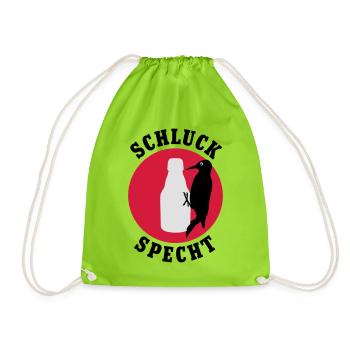 Schluckspecht | Bier | Specht | Vogel - Sac de sport léger - vert néon - Devant