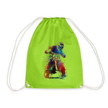 Art du sport automobile #motor #sport - Sac de sport léger - vert néon - Devant