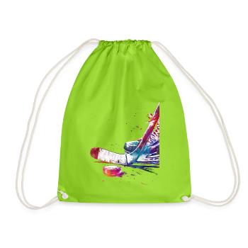 Joueurs de hockey #hockey #sport - Sac de sport léger - vert néon - Devant