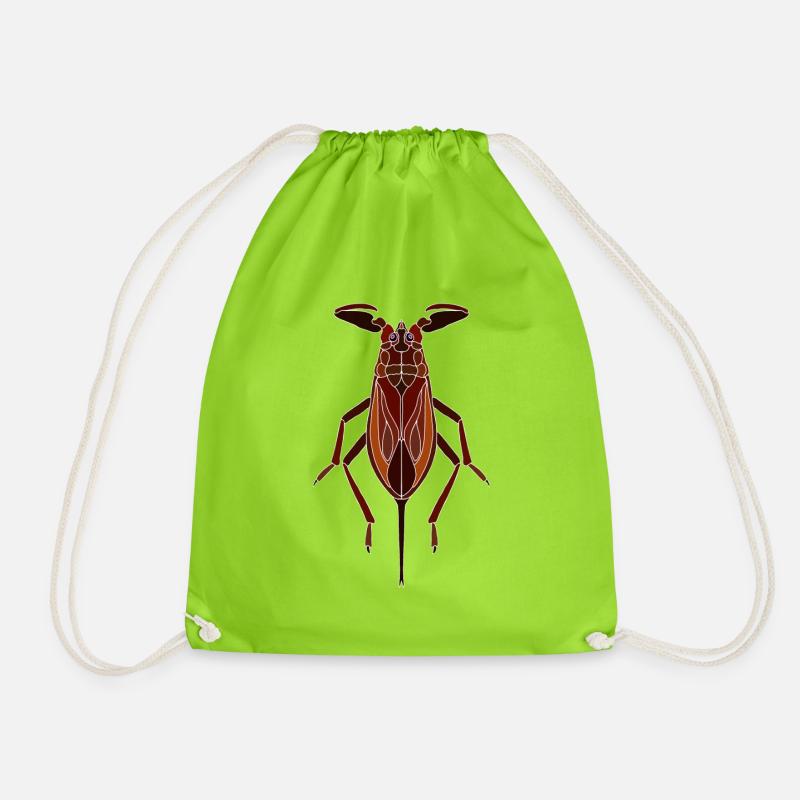 Water scorpion - Drawstring Bag - neon green