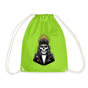 Rocker Oma - Turnbeutel - Neongrün - Vorne