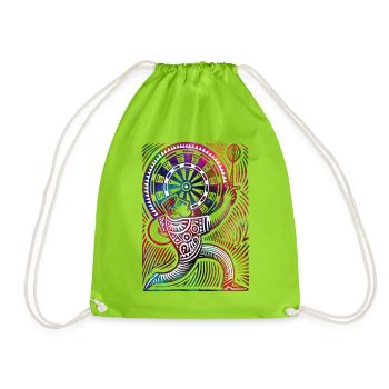 Darter - Drawstring Bag - neon green - Front