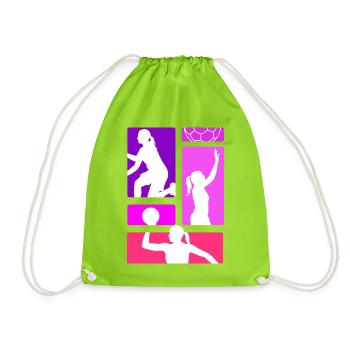 Handball Joueur de handball Entraîneur de handball Don de fan - Sac de sport léger - vert néon - Devant