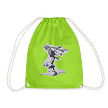 Le Danseur de la Liberté - Sac de sport léger - vert néon - Devant
