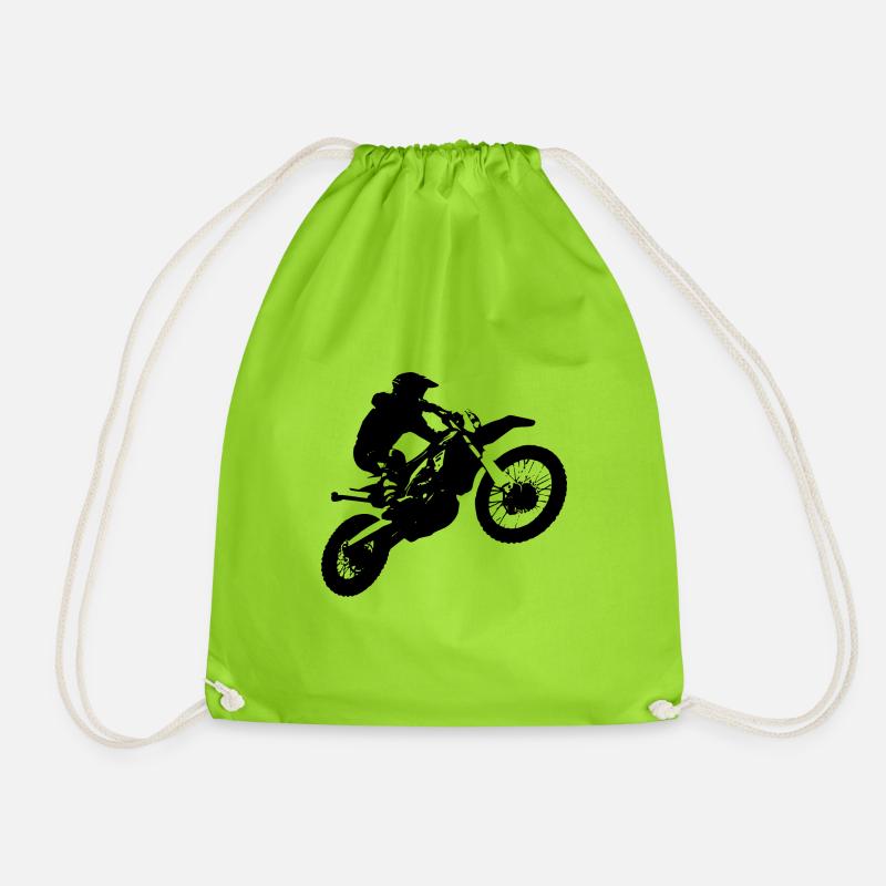 Enduro motocross - Drawstring Bag - neon green