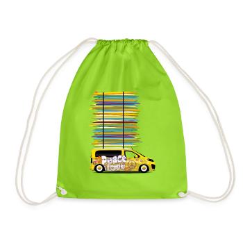 Peace Love Campster Van Cadeau - Sac de sport léger - vert néon - Devant