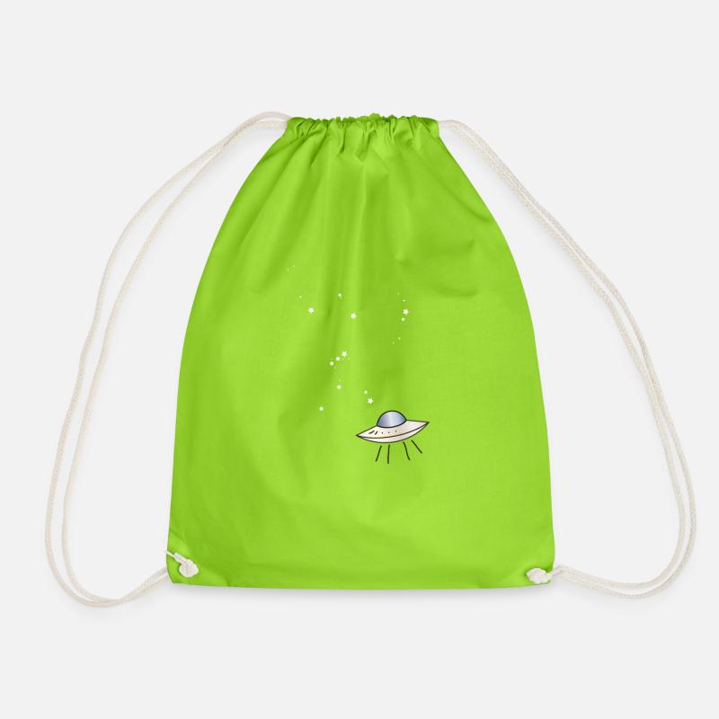 UFO - Drawstring Bag - neon green