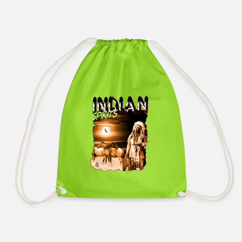 INDIAN SPIRITS 3 - Turnbeutel - Neongrün