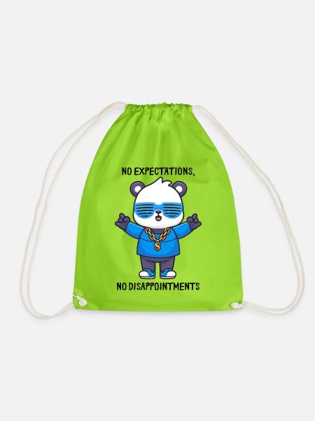 Premium Unisex Streetwear Hoodie - Turnbeutel - Neongrün