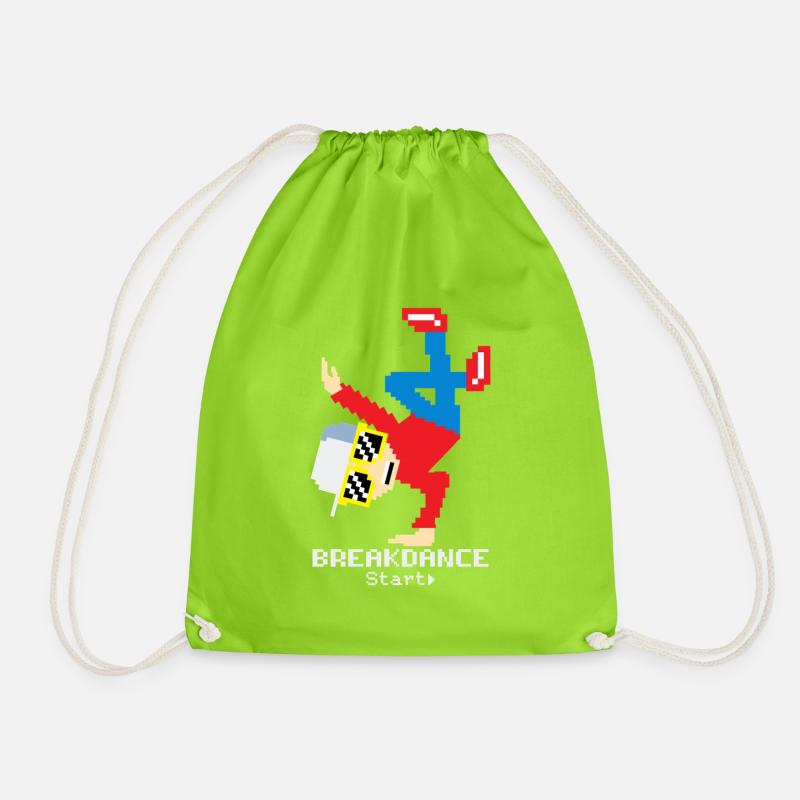 Breakdance B-Boy - Sac de sport léger - vert néon