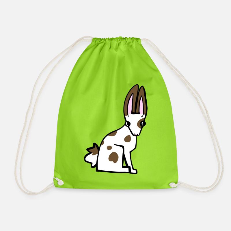 Lapin tacheté - Sac de sport léger - vert néon