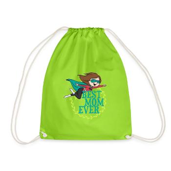 meilleure maman jamais - Sac de sport léger - vert néon - Devant