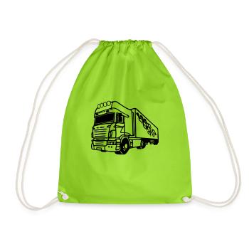 truck01 - Sac de sport léger - vert néon - Devant