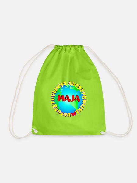 ABC MAJA - Turnbeutel - Neongrün