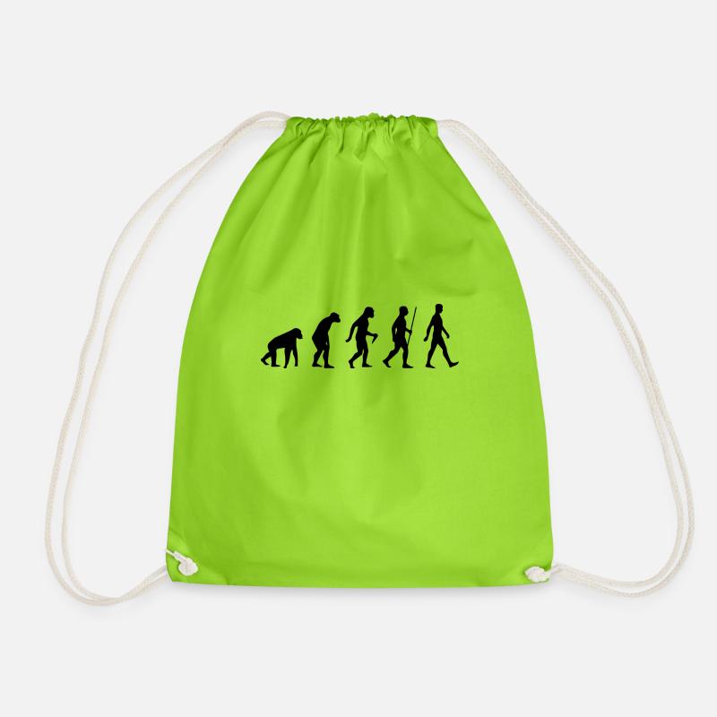 evolution - Drawstring Bag - neon green