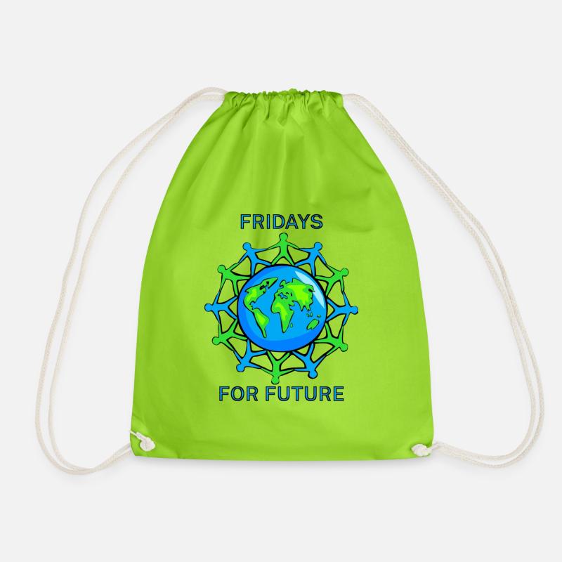 Fridays for future - Turnbeutel - Neongrün