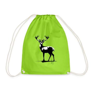 Hirsch StreetArt Contraste - Sac de sport léger - vert néon - Devant