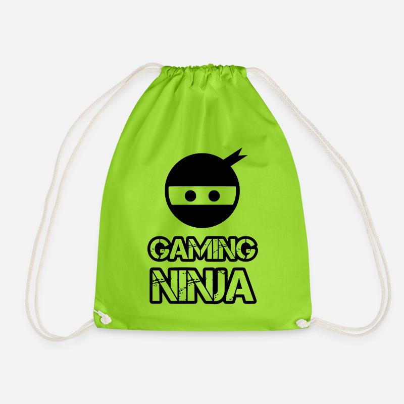 GAMING NINJA - Drawstring Bag - neon green
