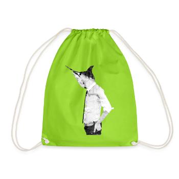 tête de poisson - Sac de sport léger - vert néon - Devant