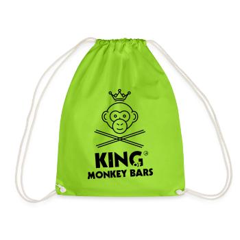 King of Monkey Bars - Drawstring Bag - neon green - Front
