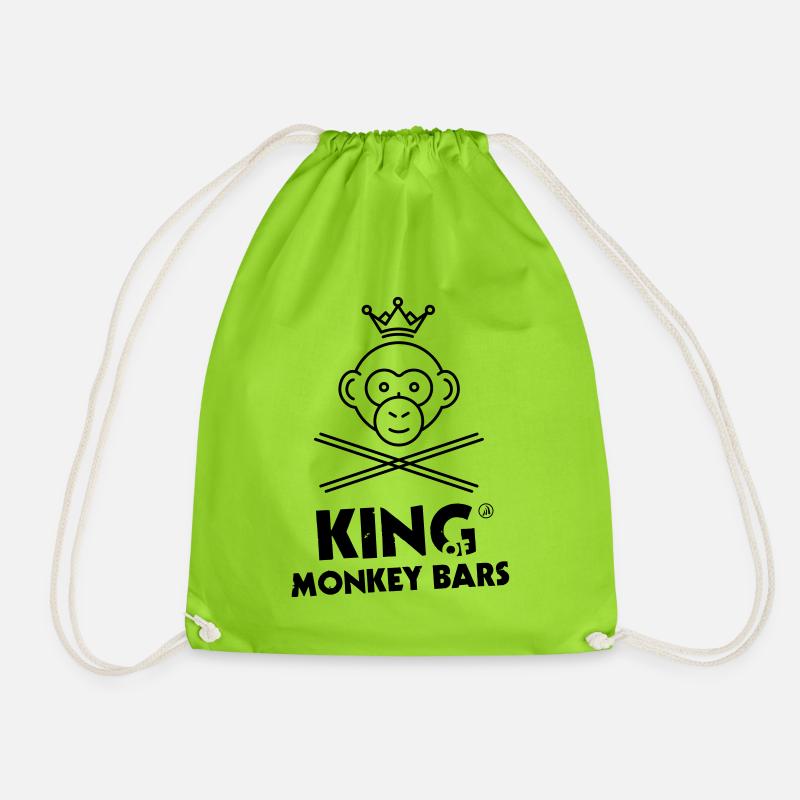 King of Affe Bars - Turnbeutel - Neongrün