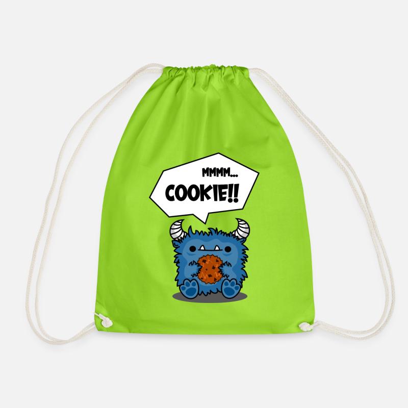 Cookie Monsta - Turnbeutel - Neongrün